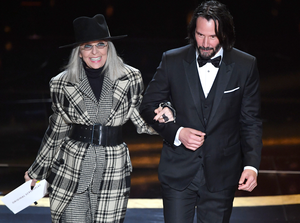Diane Keaton, Keanu Reeves, 2020 Oscars, Academy Awards, Show, Reunions Diane Keaton, Keanu Reeves, 2020 Oscars, Academy Awards, Show, Reunions